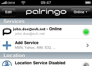 Registrer Palringo