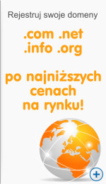 Twoje domeny .com .net .org .info et .biz po niższych cenach!