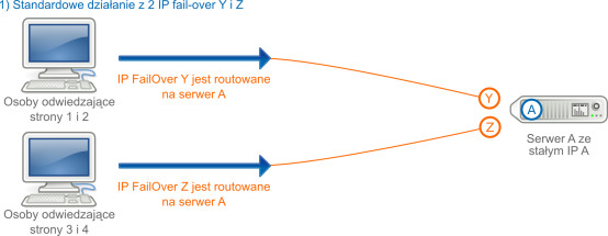 IP FailOver w przypadku zamówienia dodatkowego serwera